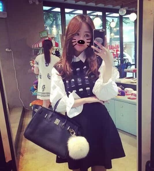 New products Easy shirt bishop sleeve white shirt fashion temperament Large Long sleeve girl student Bubble Korean Edition jacketin the Women's clothing/Boutique , Shirt category - from Buy2taobao.com to provide professional Taobao agent buy service
