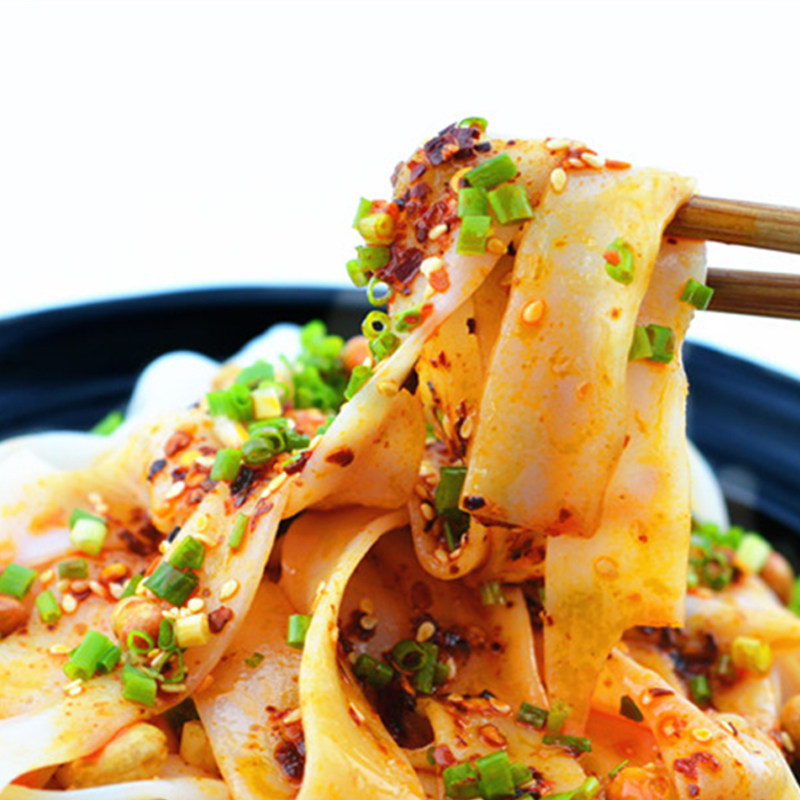 五份装红油米皮遵义名优小吃凉拌贵州特产正宗凉皮素米皮方便