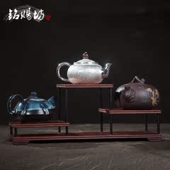 精品红檀木小型架子实木展示架博古架 小物件摆放架茶具展台架