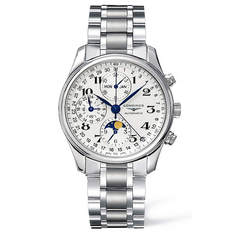 瑞士浪琴longines名匠系列皮带精钢自动机械男表l2.628.4.78.