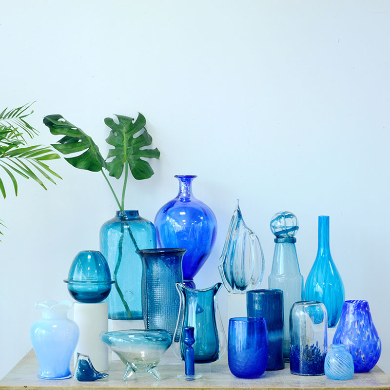 海曼尼简约透明玻璃花瓶手工水培家居客厅插花摆件装饰艺品0615