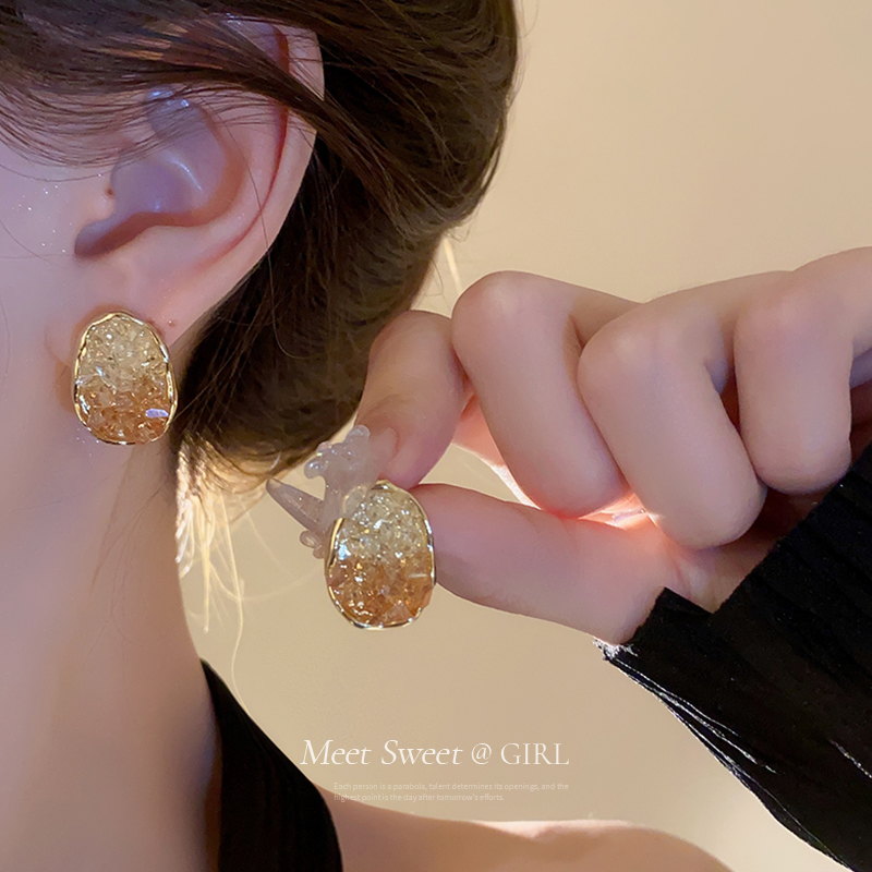 耳钉轻奢高级感精致时尚气质耳环2024新款爆款小众设计独特耳饰女