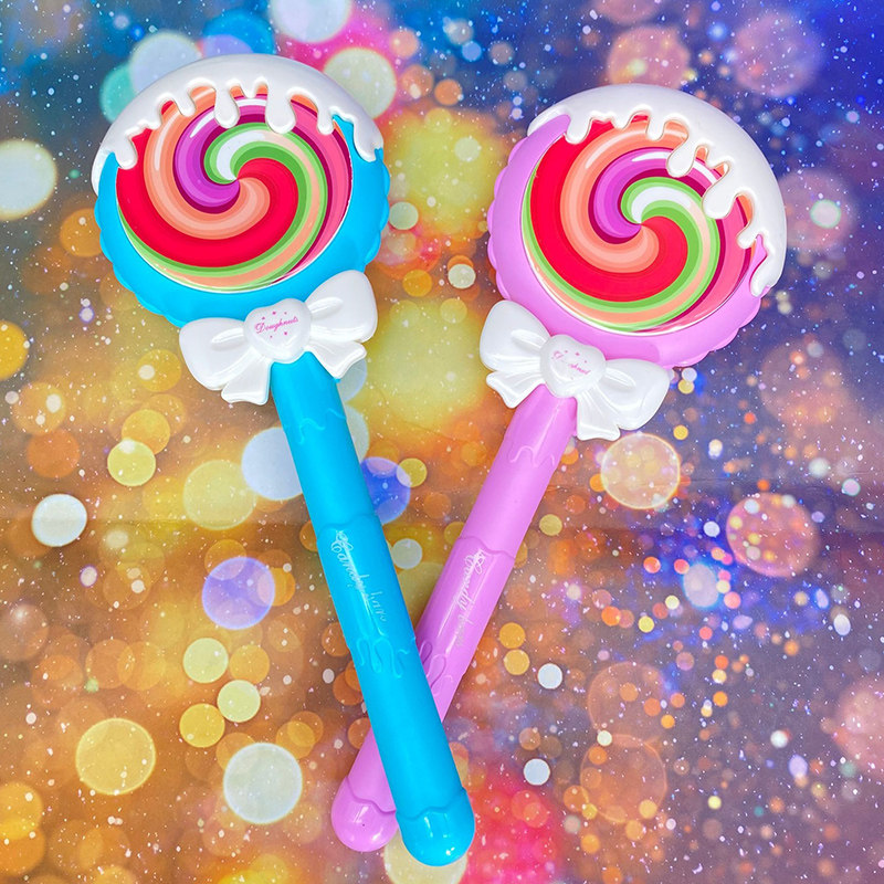 魔法棒女孩仙女公主儿童可爱音乐闪光益智3岁以上棒棒糖形魔法棒