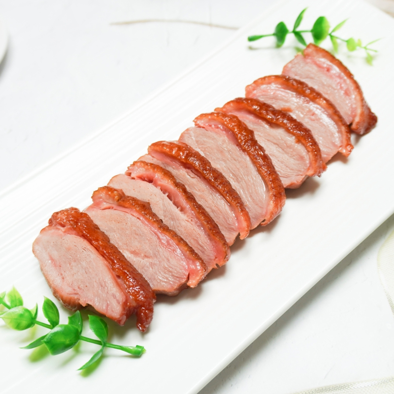 今荣原味烟鸭胸冷冻半成品烟熏鸭肉鸭脯肉快餐饭堂食材计量称重