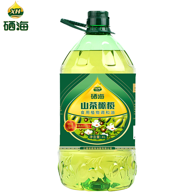 硒海 山茶籽橄榄食用植物调和油 4L 食用油