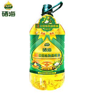 硒海 山茶菜籽食用油调和油5L 色拉植物油家用