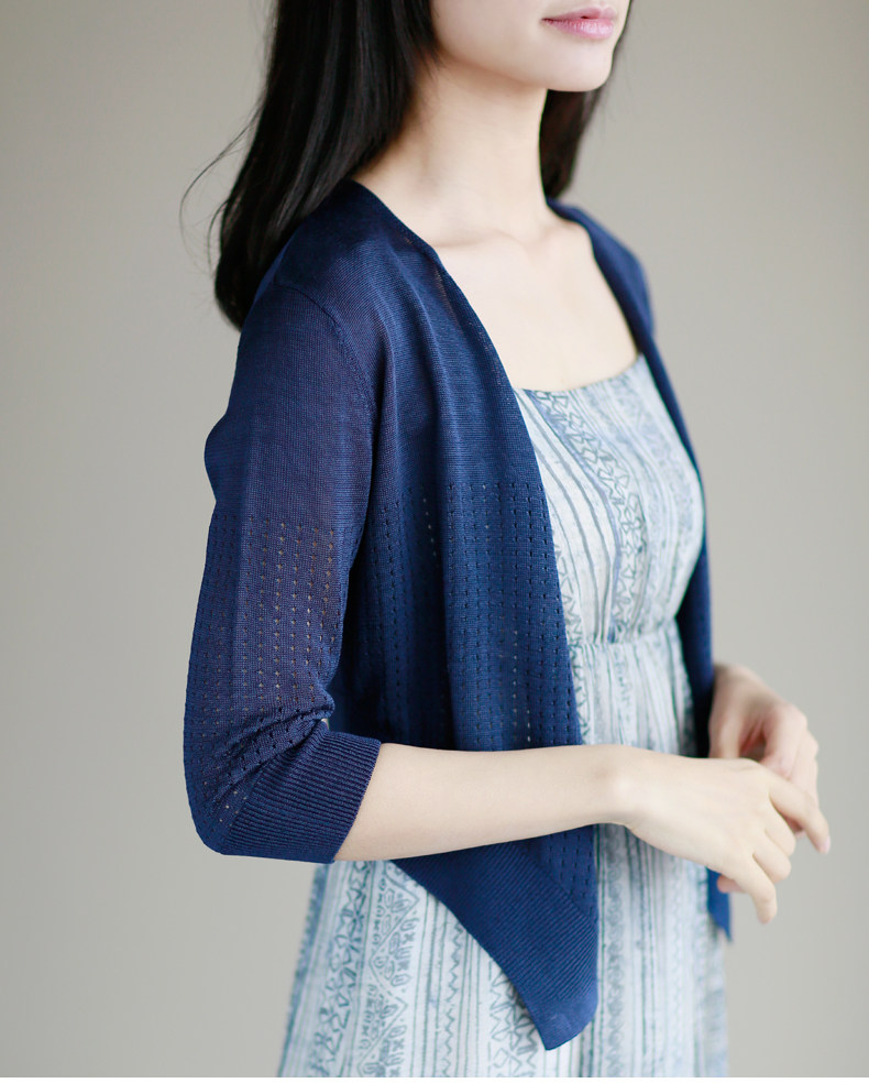 冰丝夏季短款外搭小披肩外套针织衫