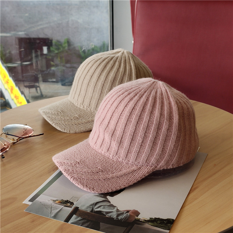 针织帽棒球帽毛线帽男女士秋冬新款韩版防风保暖时尚潮流鸭舌帽