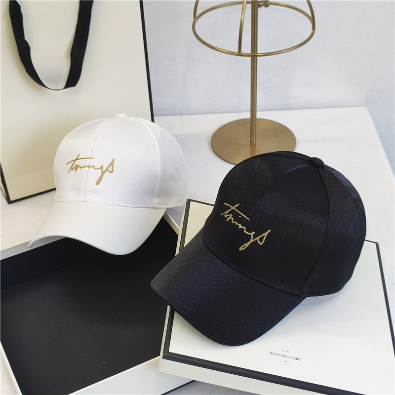 2020时尚新款韩版金色字母棒球帽