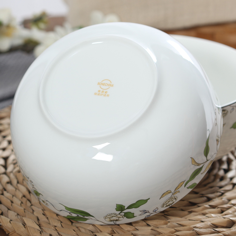 骨瓷泡面大碗螺蛳粉碗汤碗7英寸面碗日式创意家用带盖陶瓷可微波
