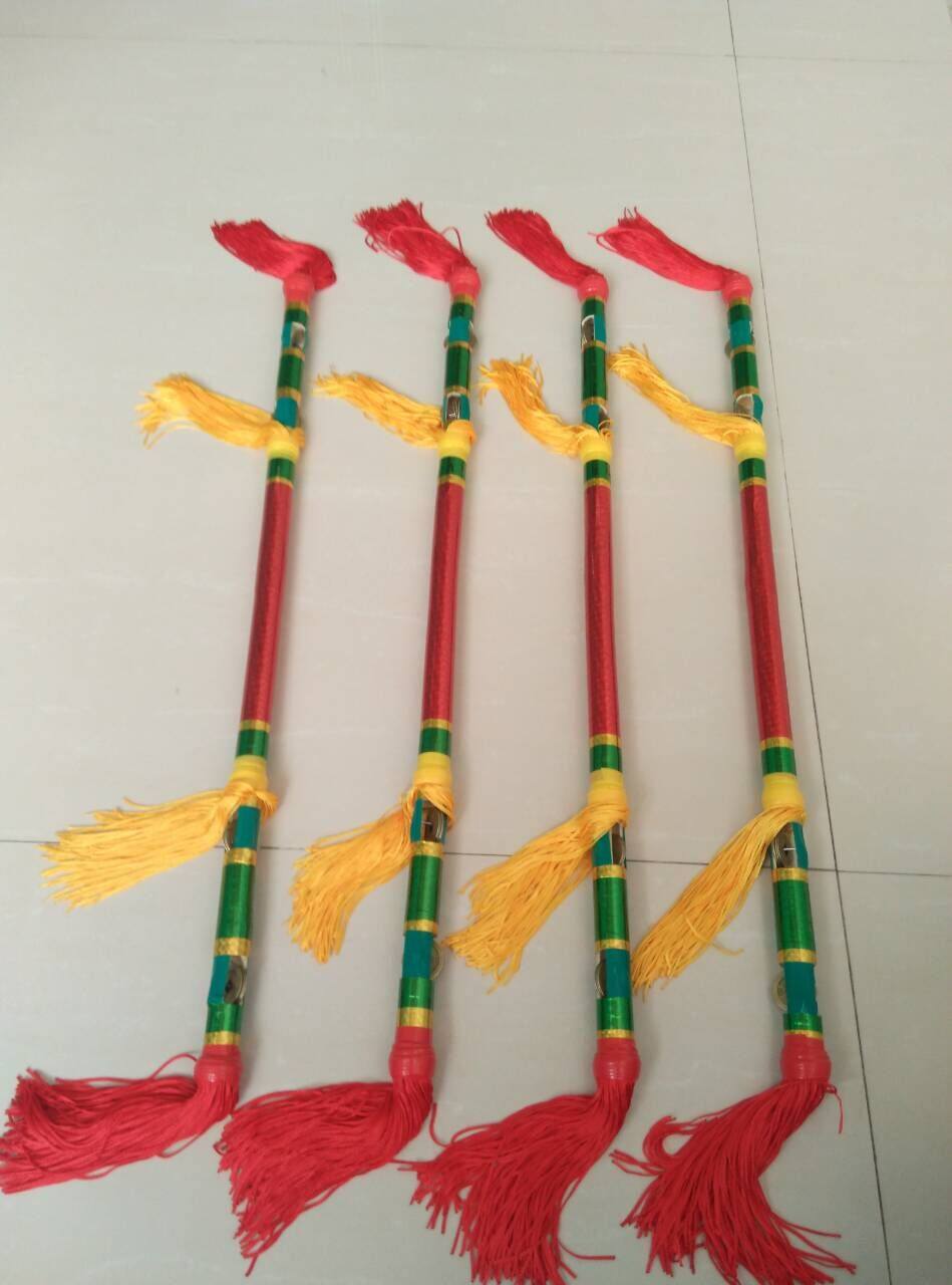 广场舞一根包邮打钱杆连响花棍莲湘舞霸王鞭金钱棒铜钱杆莲厢运动