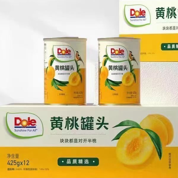 Dole都乐黄桃罐头水果罐头糖水罐