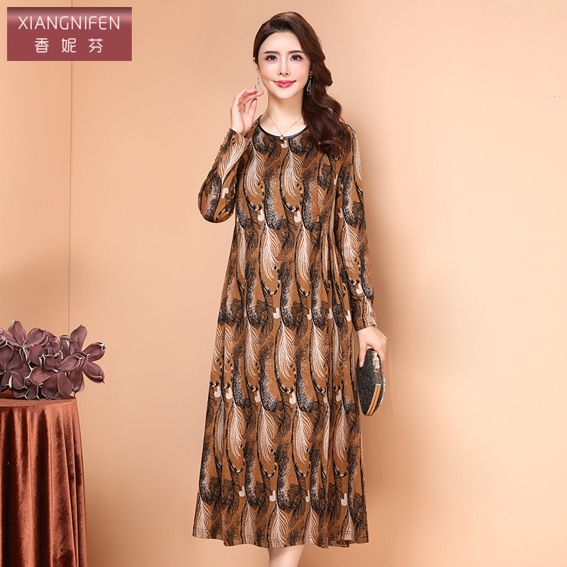 香妮芬旗舰店的优惠券大全—香妮芬宫廷风连衣裙2021冬季新款复古宽松