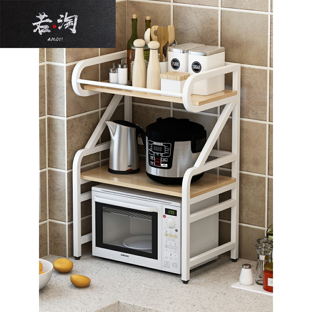 特价微波炉置物架3层清仓不锈钢