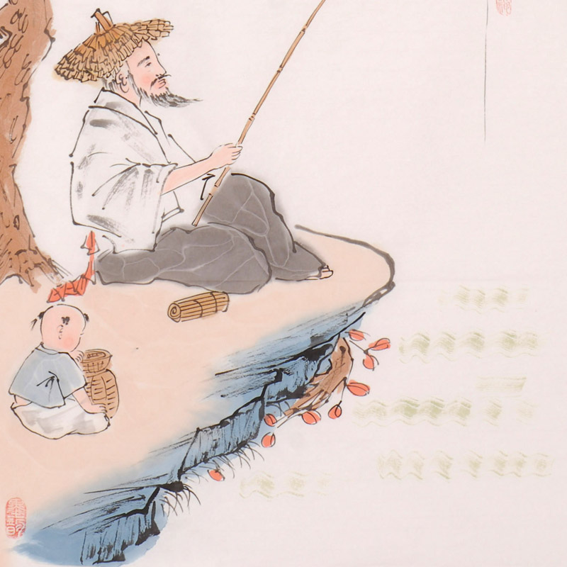 晓白《姜太公钓鱼图》10050