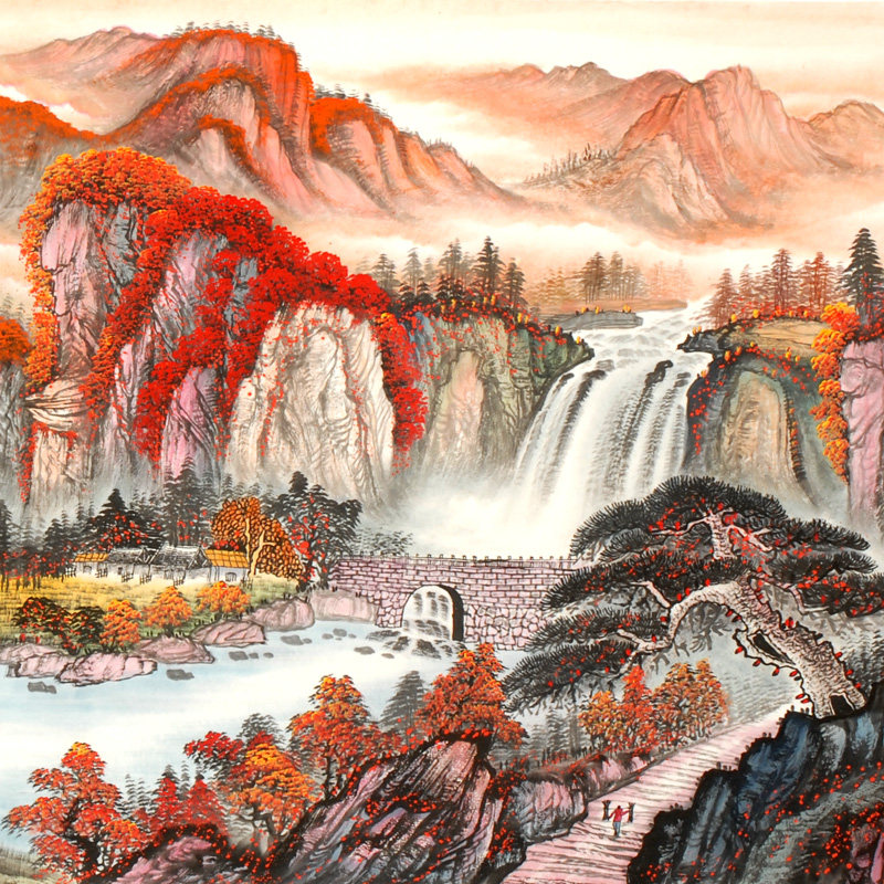 著名山水画家 王蒙《源远流长》tbwm2409740