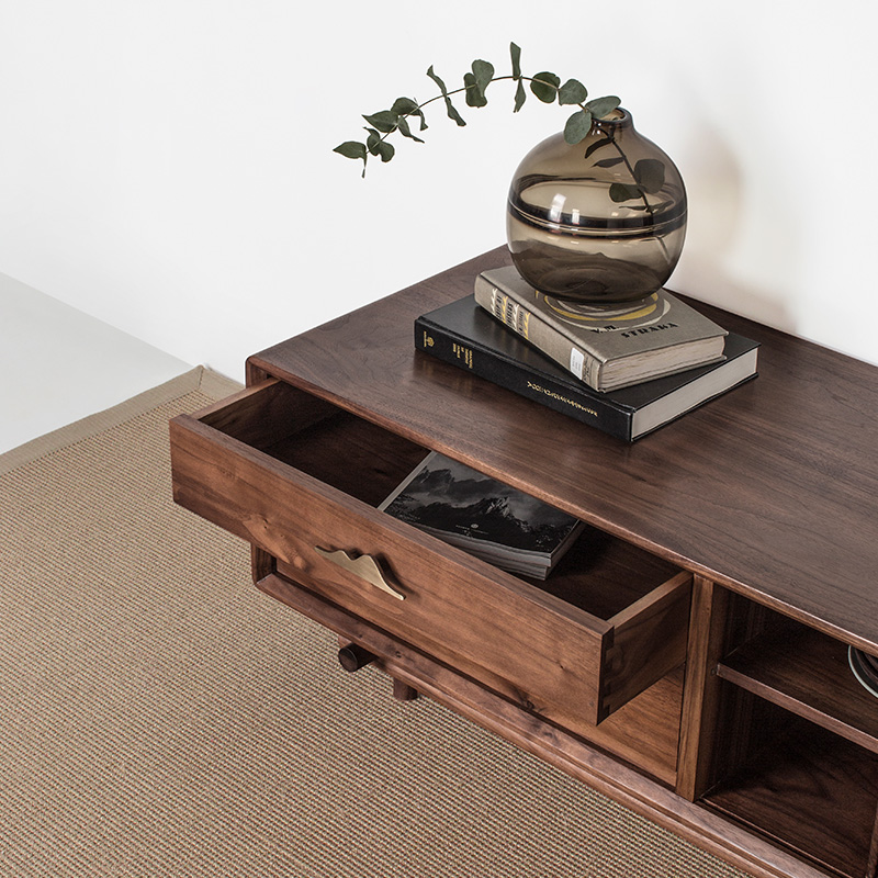 Physical life/Shanxun TV Cabinet/modern Simplicity solid wood Black walnut Chinese style furniturein the Residential furniture , Cabinet , TV cabinet category - from Buy2taobao.com to provide professional Taobao agent buy service