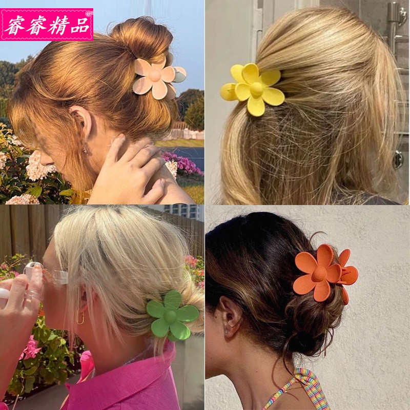 Hairpin Flower catch clip female hair accessories bangs clip