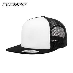 FLEXFIT 经典款网帽时尚拼色卡车司机帽平沿网眼帽ins潮牌棒球帽