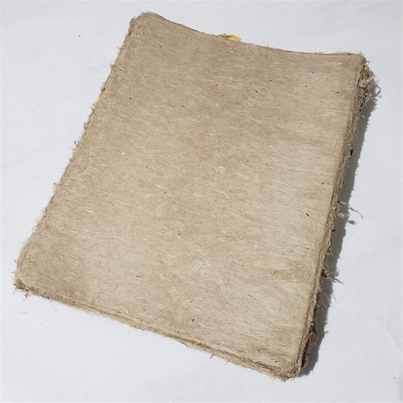 古法手工构树皮六四尺本色云龙皮纸仿麻纸半熟小楷书法国画用宣纸