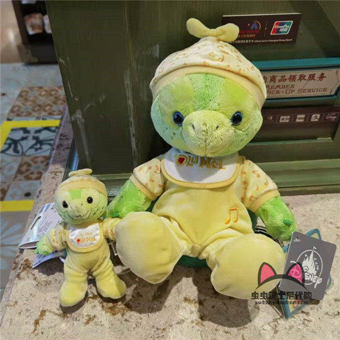 上海迪士尼国内代购奥乐米拉婴儿睡衣毛绒公仔娃娃玩偶钥匙扣挂件