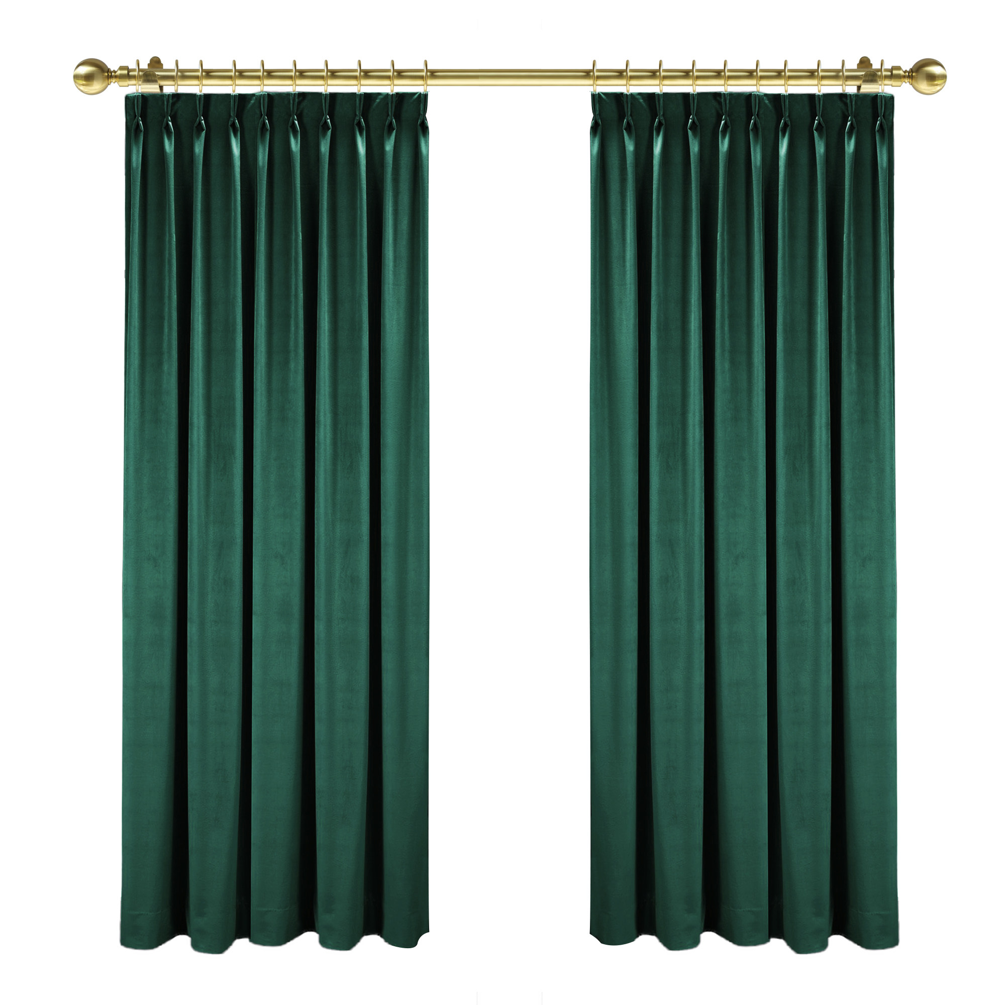 苏州杭州上海  江浙沪包上门  超厚天鹅绒绿色墨绿色定制复古窗帘