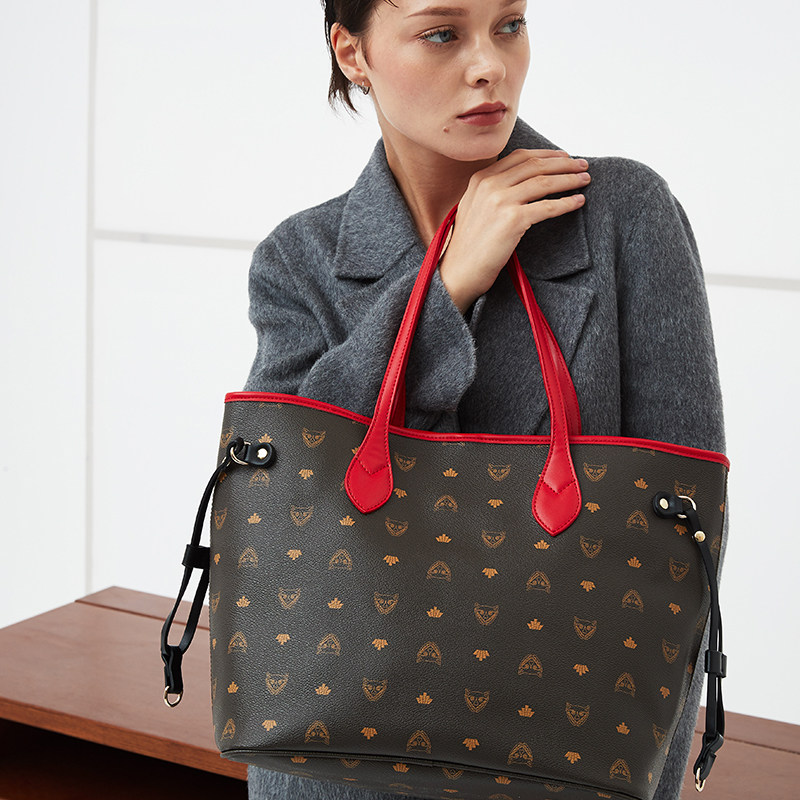 vesper lynd单肩包女大包2019新款欧美时尚品牌简约大容量托特包