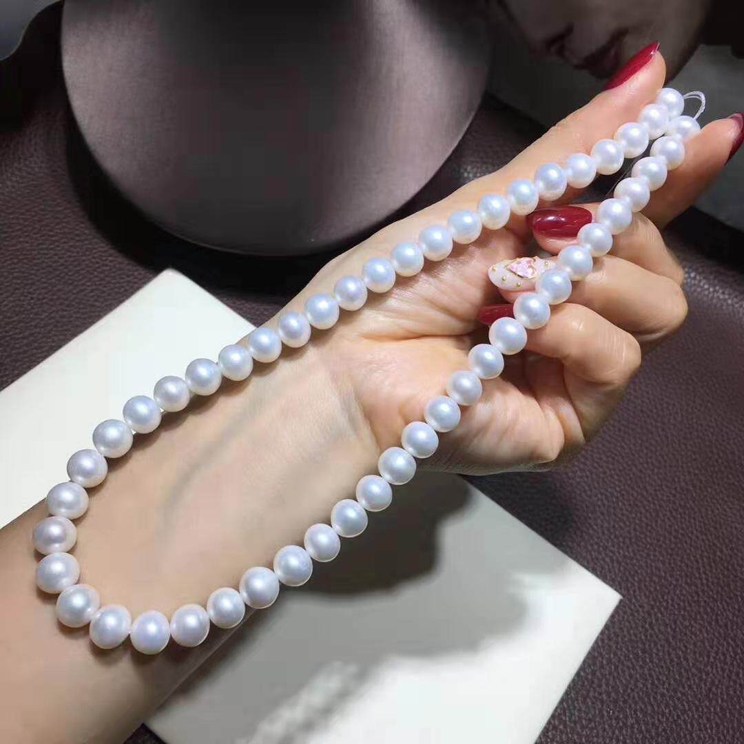 海之沙珍珠 珍珠项链天然海南珍珠送礼时尚akoya正圆微瑕极强光