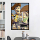 玩具总动员巴斯光年diy数字油画卡通动漫手工填充涂色客厅装饰画