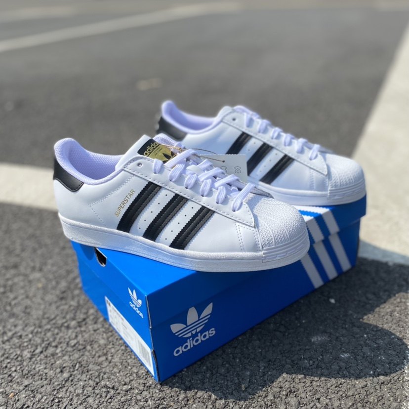 adidas阿迪达斯男女经典金标贝壳头休闲时尚动板鞋小白鞋eg4958