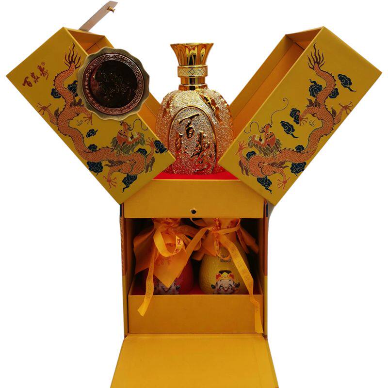 百泉寿酒龙吞河南新乡辉县特产儒香型随心调带小酒头金瓶优质白酒