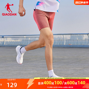 中国乔丹运动短裤男2024夏季新款马拉松跑步五分裤透气半弹压缩裤