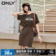 【遛弯裙】ONLY2024夏季新款时尚刺绣印花镂空梨形身材短连衣裙女