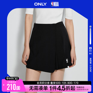 ONLY夏季NBA联名款休闲高腰百褶裙裤半身裙女|123216013