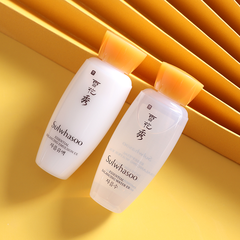 一折雪花秀小样套装5件套 人参_雪花秀滋阴水乳中样套装补水保湿人参