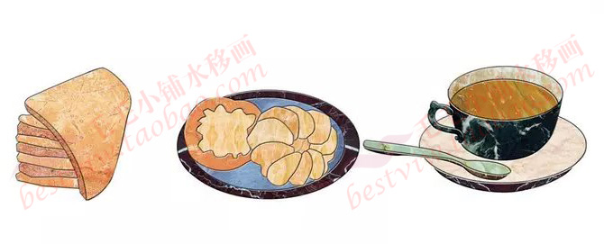 65-80A 食物餐具大理石花纹水移画腰线厨房餐厅瓷砖贴家居装饰贴在类目 家居饰品, 装饰画, 现代装饰画中 - 来自Buy2taobao.com提供专业的淘宝代购服务