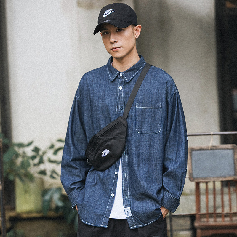 男生牛仔衣春衬衫大额优惠券