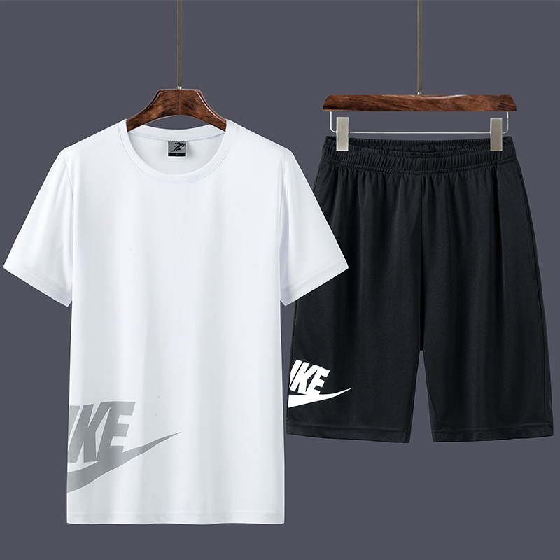 运动套装男夏季跑步装备速干衣短袖透气夏季足球篮球训练健身衣服