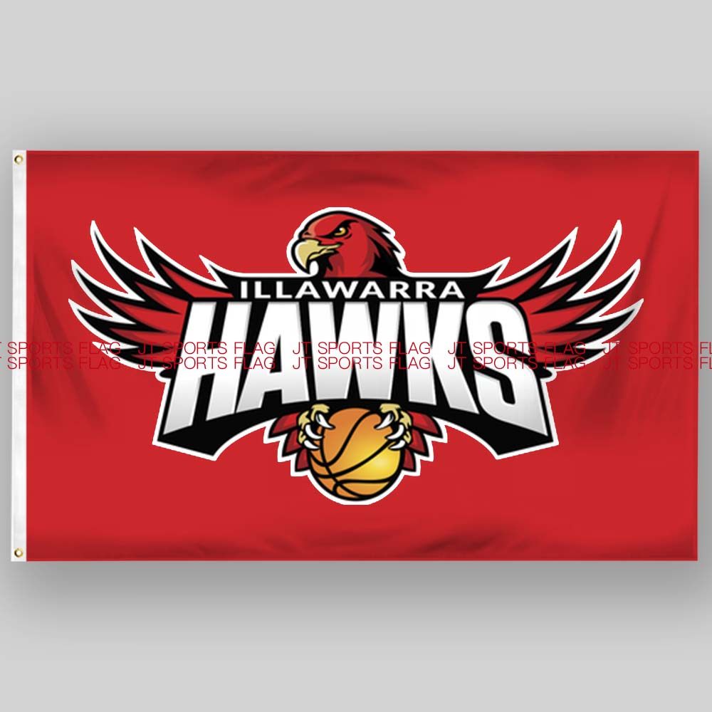 nbl澳大利亚国家篮球联赛illawarra hawks伊拉诺瓦老鹰队旗旗帜