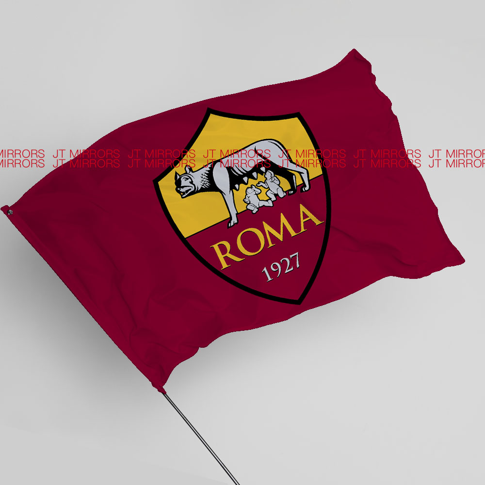 意甲联赛罗马足球俱乐部球队周边应援队旗旗帜定做A.S. Roma flag