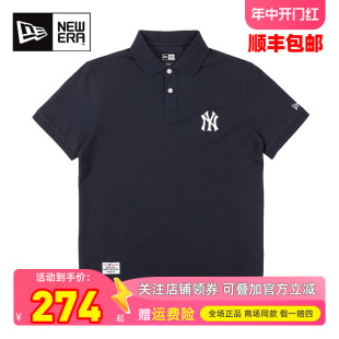 2024春夏NewEra纽亦华男女MLB潮流POLO衫NY棉质LA短袖T恤12848782