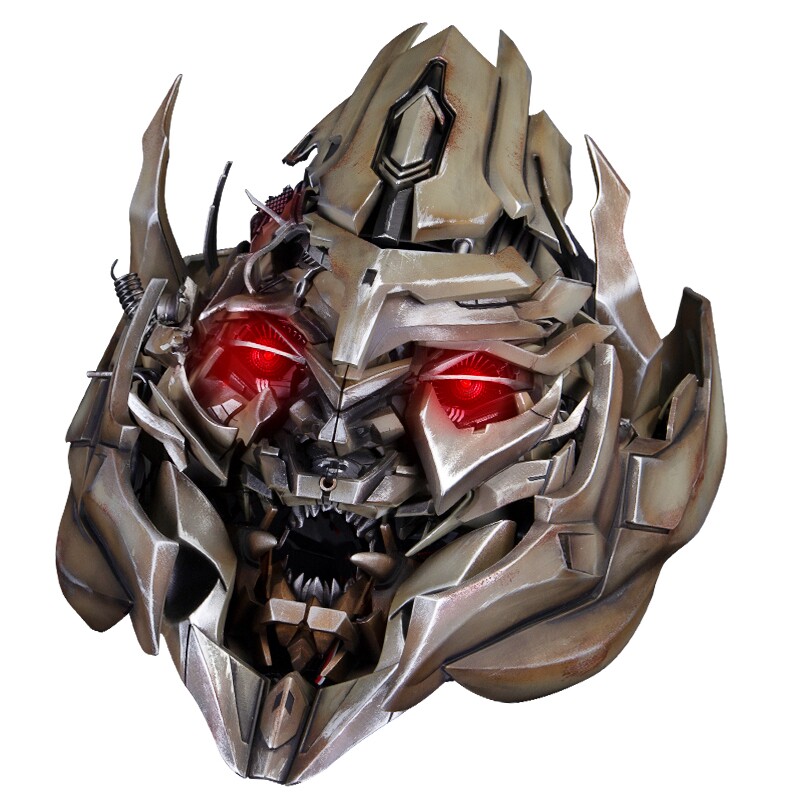 killerbody话唠变形金刚玩具威震天头盔可穿戴声控电动面具