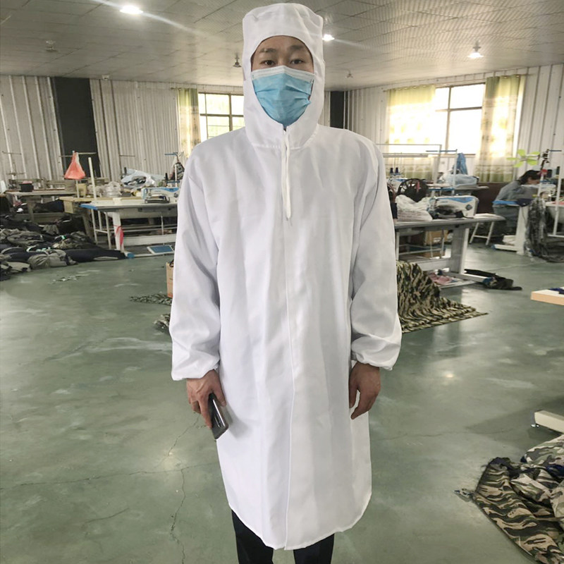 帽全防护食品厂工作服参观长款冷冻车间工作衣服防尘无尘服男女优惠券