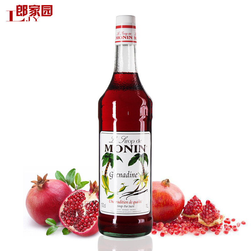 郎家园包邮莫林monin red pomegranate syrup 莫林红石榴风味糖浆