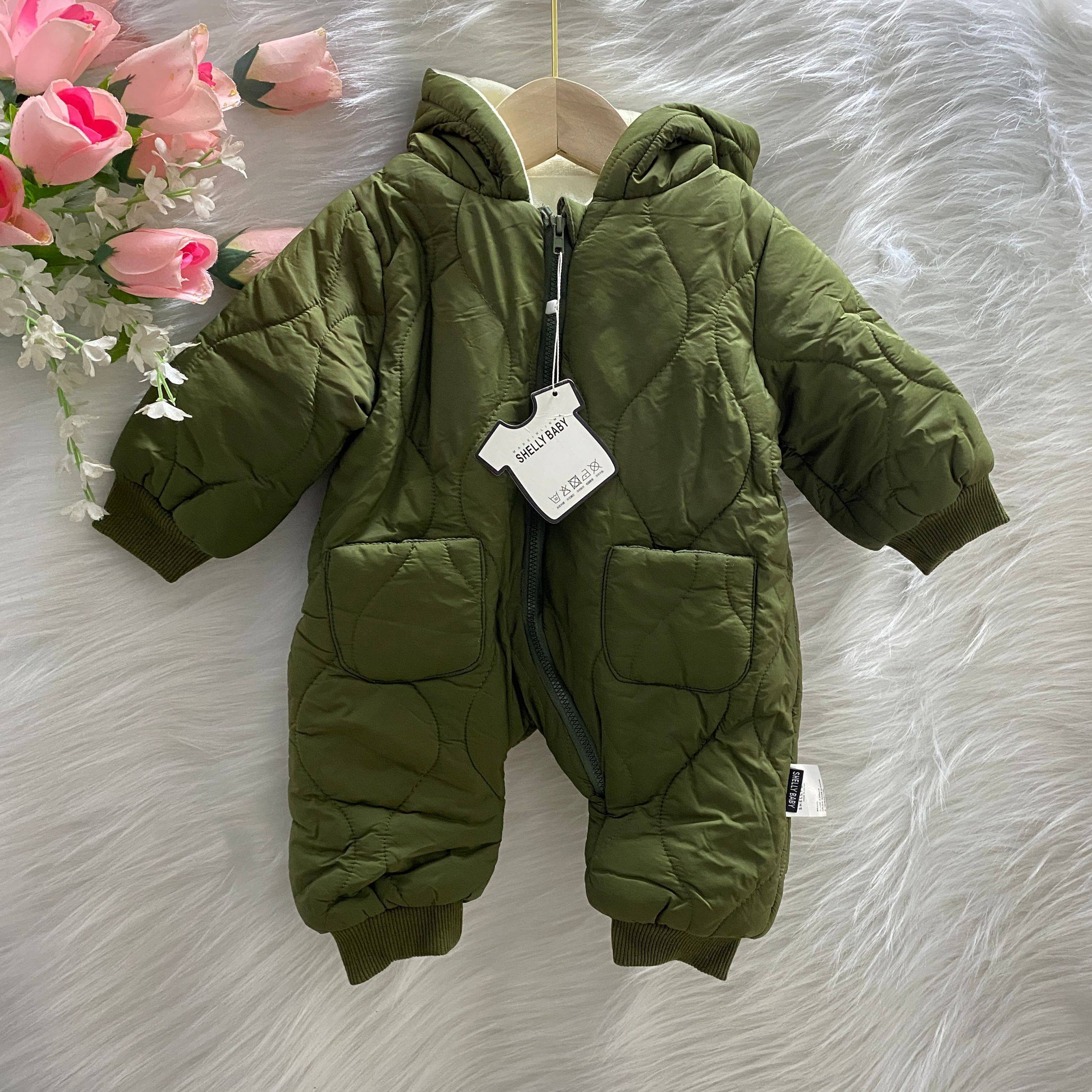 军绿色棉衣女冬