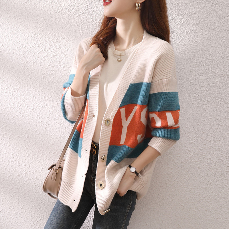 针织衫外套女秋款厚