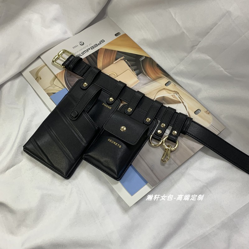 ins2019新款网红洋气百搭帅气牛皮腰包女斜挎胸包手机包小包潮在类目 箱包皮具/热销女包/男包, 女士包袋中 - 来自Buy2taobao.com提供专业的淘宝代购服务