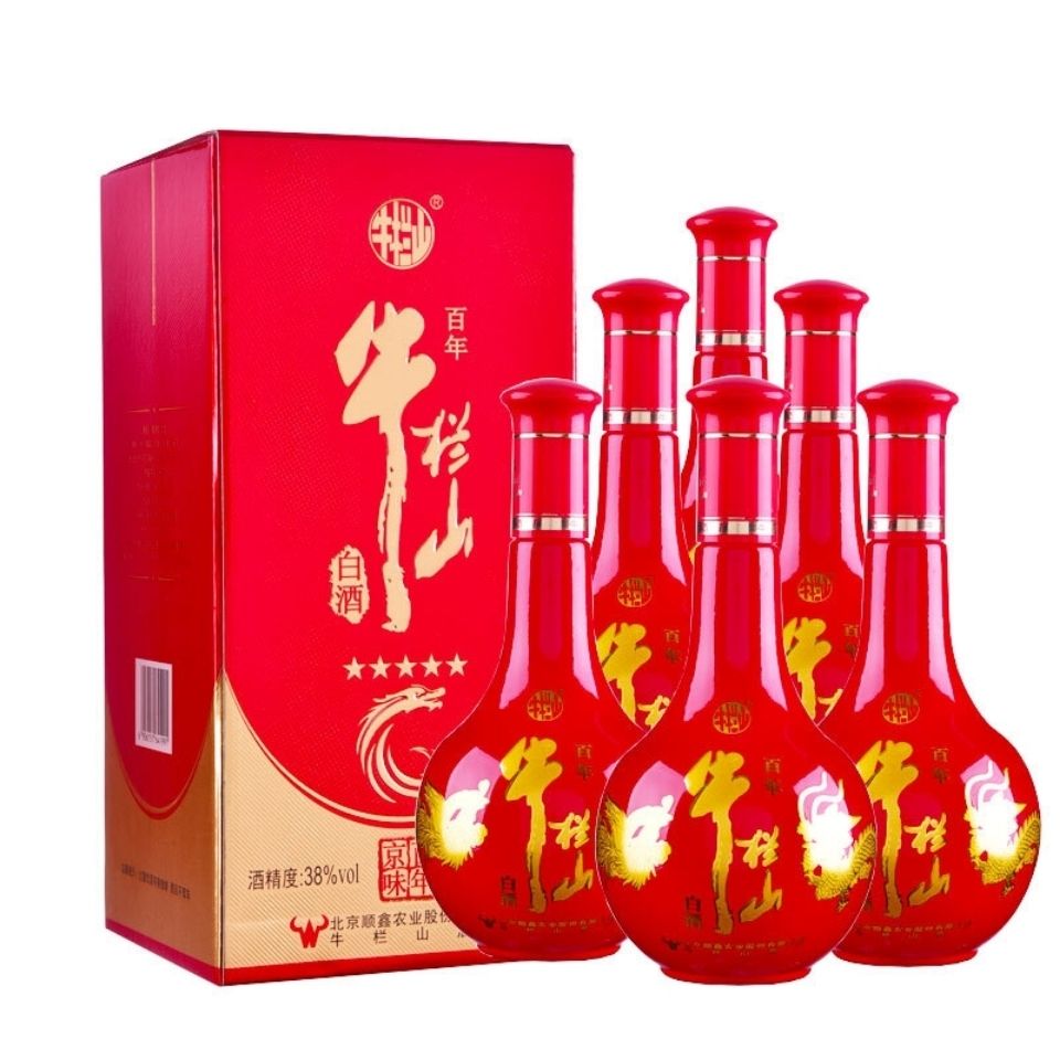 北京牛栏山二锅头  京味5星 38度500ml 清香型白酒6瓶整箱红瓶