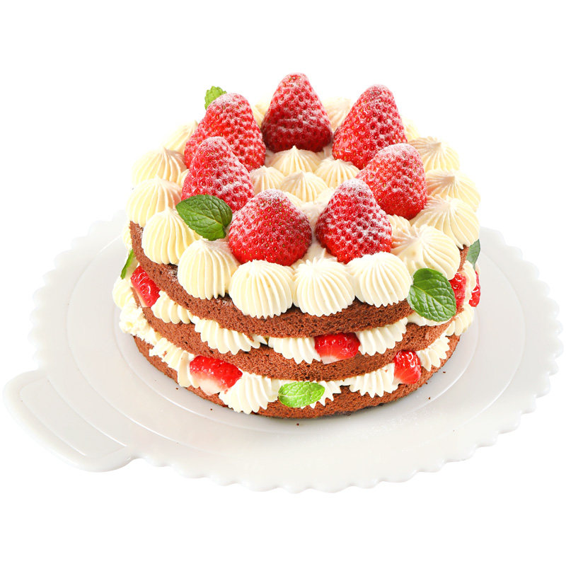 生日蛋糕底托垫 重复使用塑料支撑垫片 家用6/8寸圆形蛋糕硬托底