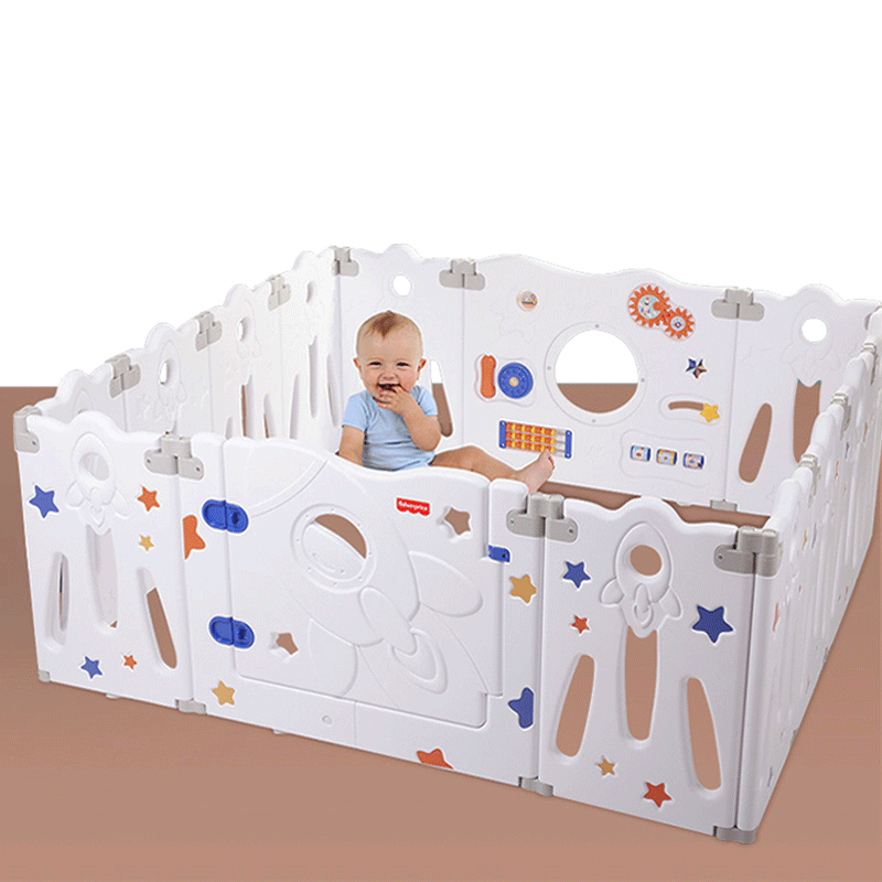 高思维萌趣安全游戏围栏宝宝学步爬行防护婴儿室内家用栏栅易折叠